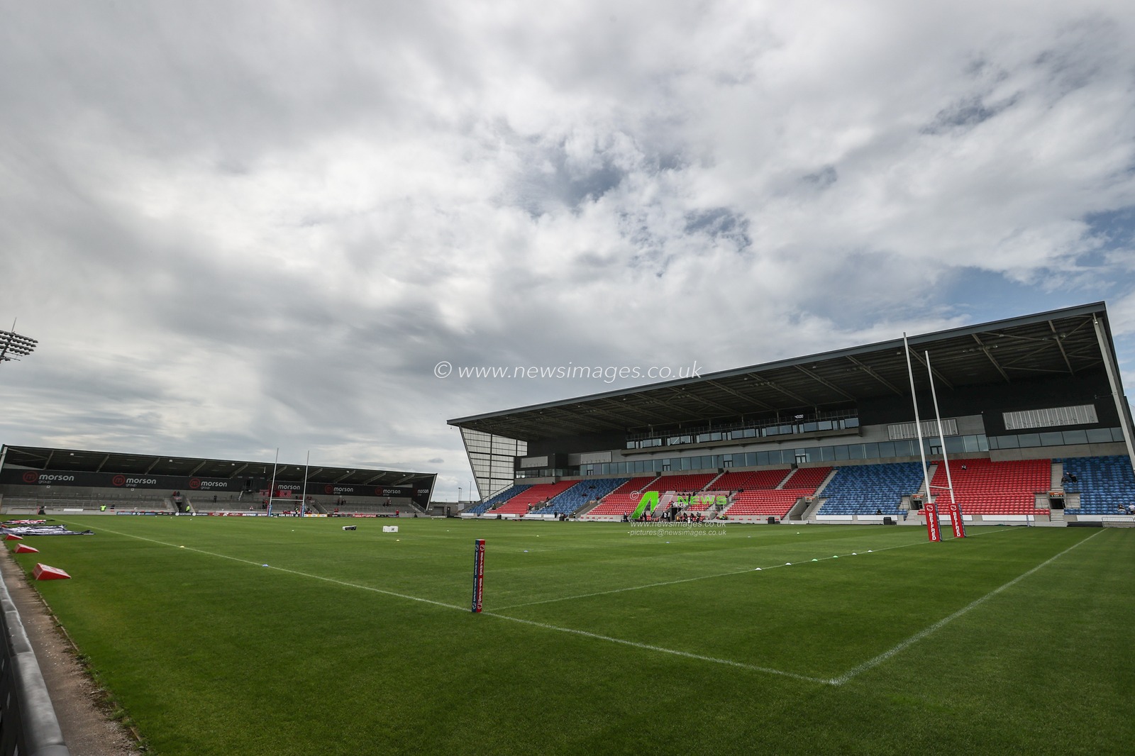 A general view of Salford Community Stadium during the Betfred Super League round 15 match Salford Red Devils vs Hull FC at Salford Community Stadium, Eccles, United Kingdom, 22nd June 2025

(Photo by Alfie Cosgrove/News Images)