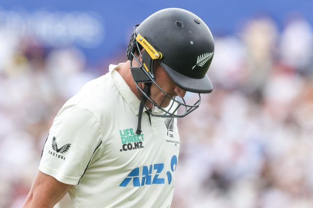 Nathan Smith of New Zealand leaves the field of play after being dismissed during the 2nd Rothesay Test Match Day 4 match England vs New Zealand at The Kia Oval, London, United Kingdom on 20 June 2026

(Photo by Mark Cosgrove/News Images)