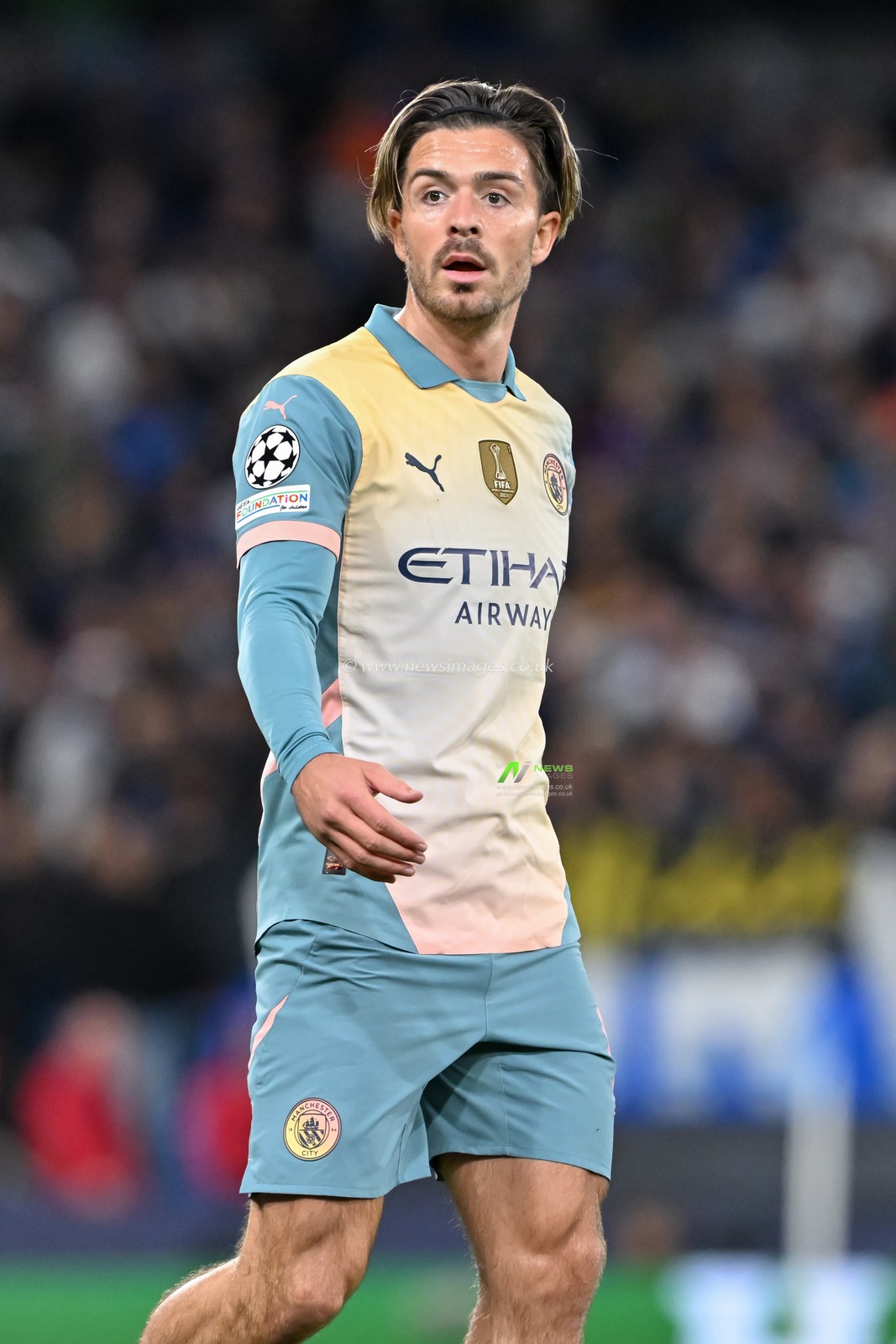 Jack Grealish of Manchester City during the UEFA Champions League league stage match Manchester City vs Inter Milan at Etihad Stadium, Manchester, United Kingdom, 18th September 2024

(Photo by Cody Froggatt/News Images)