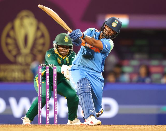 Depti Sharma of India during the ICC Women's ODI Cricket World Cup Final 2025 session India Women vs South Africa Women at Dr. D.Y. Patil Sports Academy, Navi Mumbai, India, 2nd November 2025

(Photo by Shubhajit Roy Karmakar/News Images)