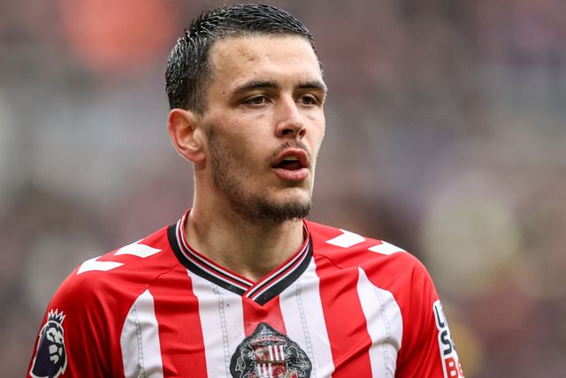Enzo Le Fee of Sunderland during the Premier League match Sunderland vs Manchester United at Stadium Of Light, Sunderland, United Kingdom on 09 May 2026

(Photo by Alfie Cosgrove/News Images)