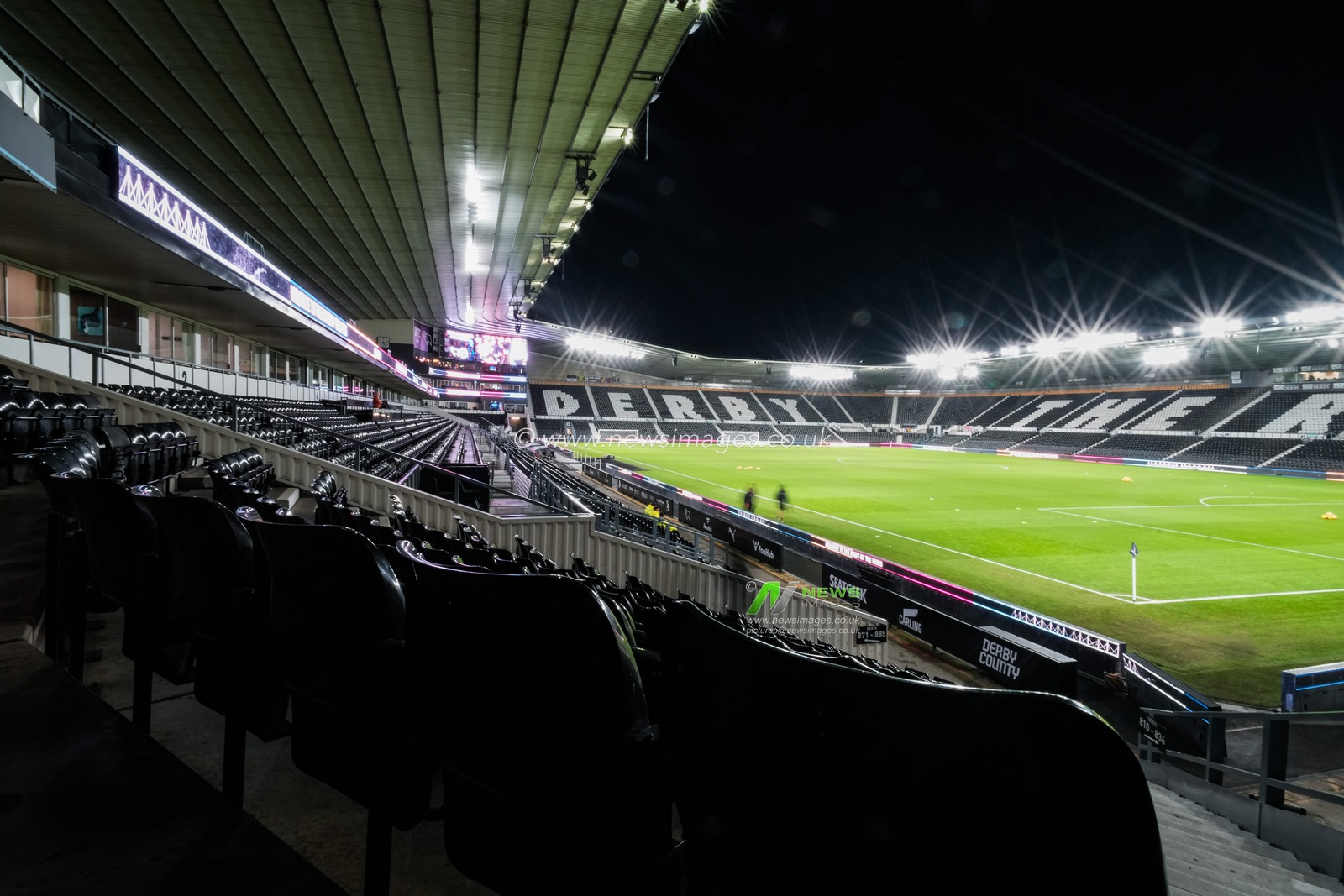 A ground shot of Pride Park Stadium during the Sky Bet Championship match Derby County vs Millwall at Pride Park Stadium, Derby, United Kingdom, 10th December 2025

(Photo by Maynard Manyowa/News Images)

*** GER AUT SUI OUT ***