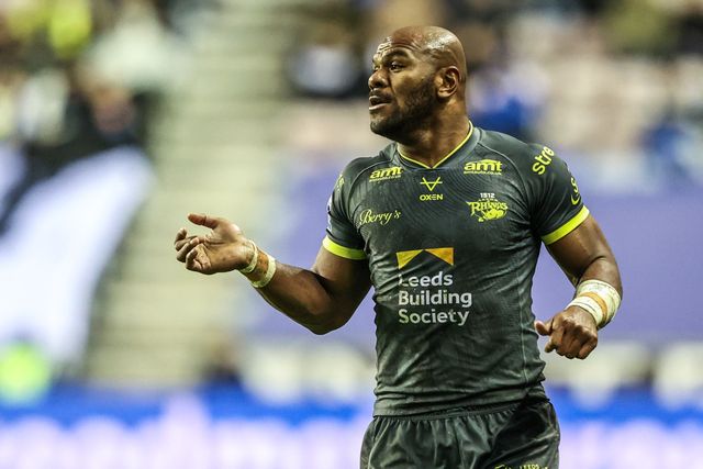 Maika Sivo of Leeds Rhinos during the Betfred Super League round 11 match Wigan Warriors vs Leeds Rhinos at The Brick Community Stadium, Wigan, United Kingdom on 15 May 2026

(Photo by Alfie Cosgrove/News Images)