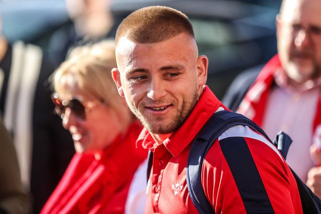 Mikey Lewis of Hull KR arrives during the Betfred Super League round 10 match Hull KR vs Castleford Tigers at Sewell Group Craven Park, Hull, United Kingdom on 30 April 2026

(Photo by Alfie Cosgrove/News Images)