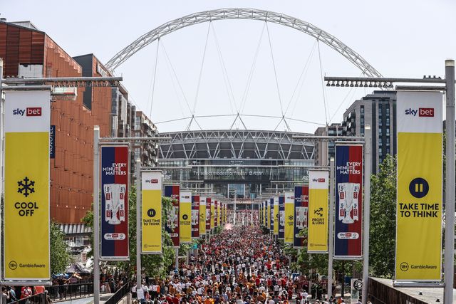 Fans make their way up Wembley Way during the Sky Bet Championship Playoffs Final match Hull City vs Middlesbrough at Wembley Stadium, London, United Kingdom on 23 May 2026

(Photo by Alfie Cosgrove/News Images)