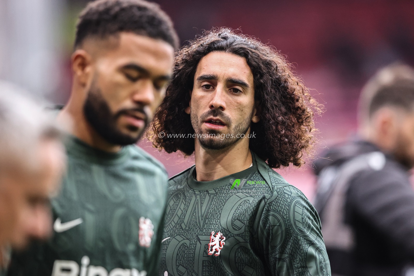 Marc Cucurella of Chelsea in the pregame warmup session during the Premier League match Nottingham Forest vs Chelsea at City Ground, Nottingham, United Kingdom, 18th October 2025

(Photo by Alfie Cosgrove/News Images)