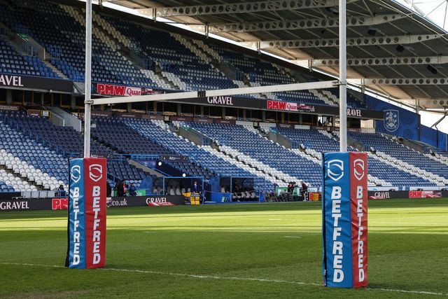 A general view of The Accu Stadium during the Betfred Super League round 8 match Huddersfield Giants vs Leeds Rhinos at Accu Stadium, Huddersfield, United Kingdom on 17 April 2026

(Photo by Mark Cosgrove/News Images)