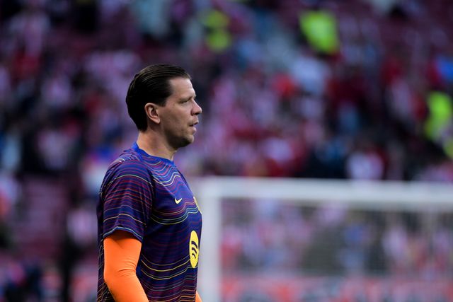 Wojciech Szczęsny of FC Barcelona during the warm up of the UEFA Champions League Quarter Finals match Atletico Madrid vs Barcelona at Riyadh Air Metropolitano, Madrid, Spain on 14 April 2026

(Photo by Samuel Carreno/News Images)