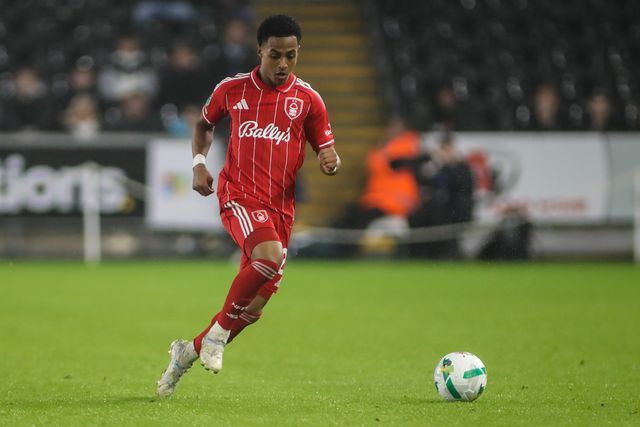 Omari Hutchinson of Nottingham Forest during the Carabao Cup 3rd Round Swansea City vs Nottingham Forest at Swansea.com Stadium, Swansea, United Kingdom, 17th September 2025

(Photo by Andrew Lewis/News Images)