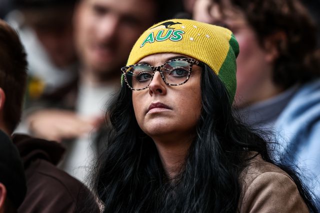 Australia fans during the The Ashes Series 2025 England vs Australia at Wembley Stadium, London, United Kingdom, 25th October 2025

(Photo by Alfie Cosgrove/News Images)