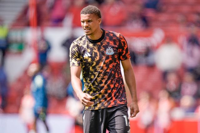 Malick Thiaw of Newcastle United in the pregame warmup session  during the Premier League match Nottingham Forest vs Newcastle Untied at City Ground, Nottingham, United Kingdom on 10 May 2026

(Photo by Maynard Manyowa/News Images)