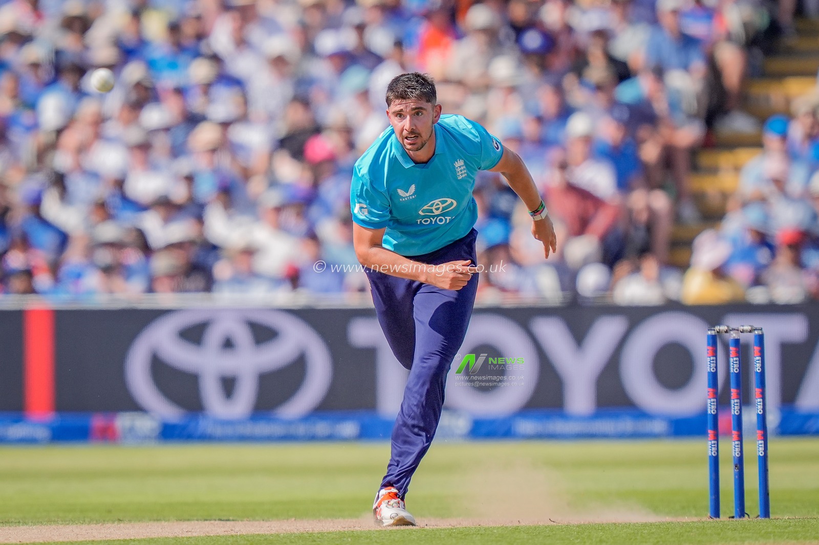Josh Tongue of England during the 1st Metro Bank ODI match England vs India at Edgbaston, Birmingham, United Kingdom on 14 July 2026

(Photo by Maynard Manyowa/News Images)