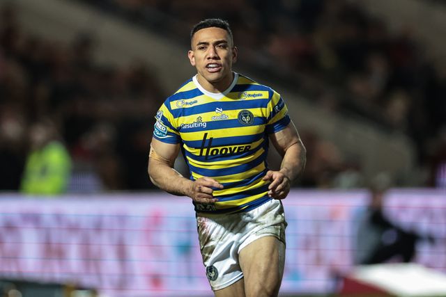 Albert Hopoate of Warrington Wolves during the Betfred Super League Round 4 match York Knights vs Warrington Wolves at LNER Community Stadium, York, United Kingdom on 06 March 2026

(Photo by Mark Cosgrove/News Images)