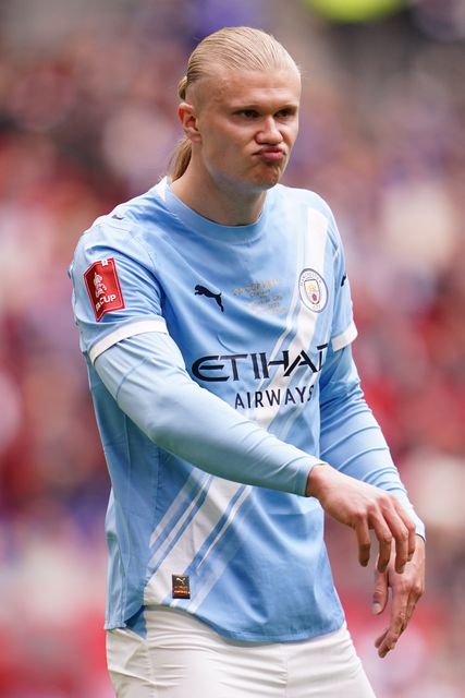 Erling Haaland of Manchester City during the Emirates FA Cup Final match Chelsea vs Manchester City at Wembley Stadium, London, United Kingdom on 16 May 2026

(Photo by Harvey Murphy/News Images)