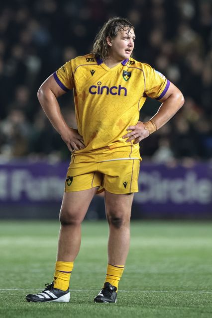 JJ van der Mescht of Northampton Saints during the Gallagher Premiership match Newcastle Red Bulls vs Northampton Saints at Kingston Park, Newcastle, United Kingdom, 17th October 2025

(Photo by Mark Cosgrove/News Images)