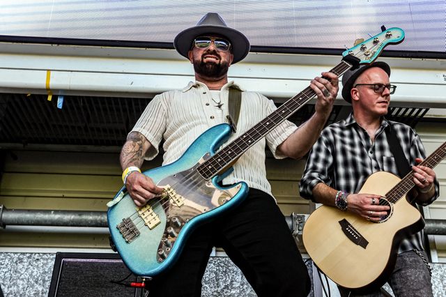 Pre match entertainment during the Betfred Super League round 12 match Warrington Wolves vs Bradford Bulls at The Halliwell Jones Stadium, Warrington, United Kingdom on 24 May 2026

(Photo by Alfie Cosgrove/News Images)