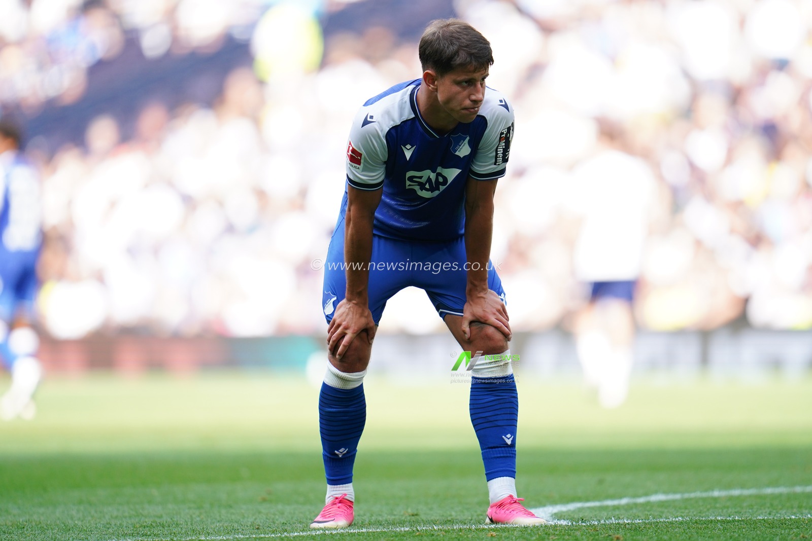 Adam Hlozek of Hoffenheim during the pre-season friendly match Tottenham Hotspur vs Hoffenheim at Tottenham Hotspur Stadium, London, United Kingdom on 15 August 2026

(Photo by Harvey Murphy/News Images)