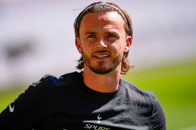 James Maddison of Tottenham Hotspur in the pregame warmup session  during the Premier League match Wolverhampton Wanderers vs Tottenham Hotspur at Molineux, Wolverhampton, United Kingdom on 25 April 2026

(Photo by Maynard Manyowa/News Images)