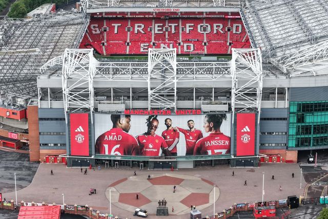 An aerial view of Old Trafford during the Premier League match Manchester United vs Nottingham Forest at Old Trafford, Manchester, United Kingdom on 17 May 2026

(Photo by Mark Cosgrove/News Images)
