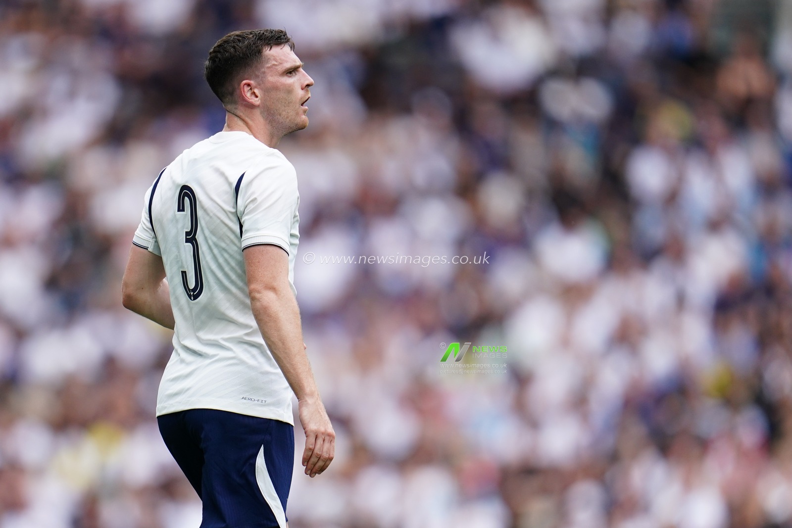 Andy Robertson of Tottenham Hotspurduring the pre-season friendly match Tottenham Hotspur vs Hoffenheim at Tottenham Hotspur Stadium, London, United Kingdom on 15 August 2026

(Photo by Harvey Murphy/News Images)