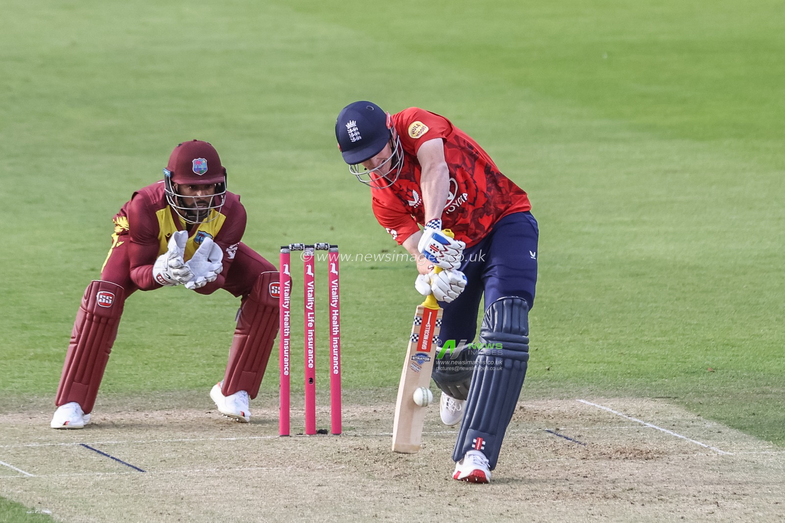 England captain Harry Brook in action during the 1st Vitality T20 International Series England v West Indies at Banks Homes Riverside Stadium, Chester-le-street, United Kingdom, 6th June 2025

(Photo by Mark Cosgrove/News Images)