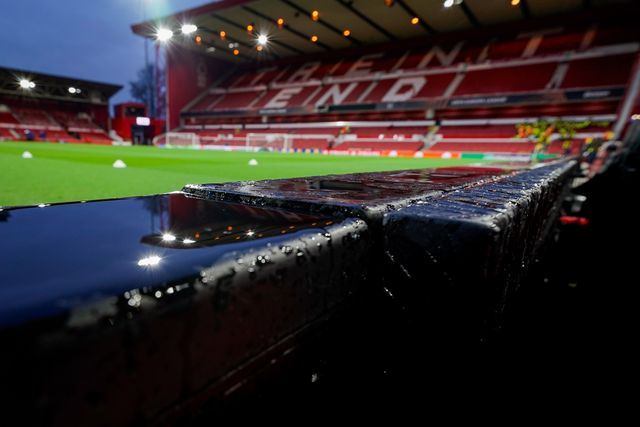 A general view of the pitch and stands during the UEFA Europa League 
Knockout Round Play-offs match Nottingham Forest vs Fenerbahce at City Ground, Nottingham, United Kingdom on 26 February 2026

(Photo by Maynard Manyowa/News Images)