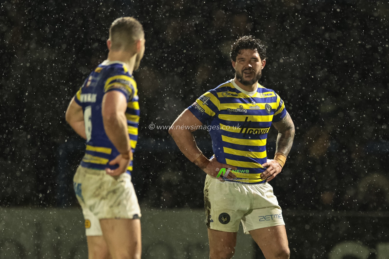 James Bentley of Warrington Wolves during the Pre Season match Warrington Wolves vs Leigh Leopards at Halliwell Jones Stadium, Warrington, United Kingdom, 30th January 2026

(Photo by Mark Cosgrove/News Images)