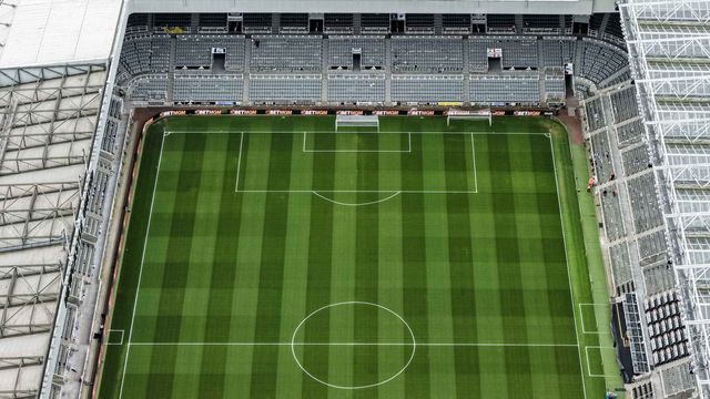 An aerial view of St James’ Park during the Premier League match Newcastle Untied vs Bournemouth at St. James's Park, Newcastle, United Kingdom on 18 April 2026

(Photo by Mark Cosgrove/News Images)