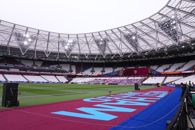 General view of the London Stadium ahead of the Premier League match West Ham United vs Wolverhampton Wanderers at London Stadium, London, United Kingdom on 10 April 2026

(Photo by Harvey Murphy/News Images)