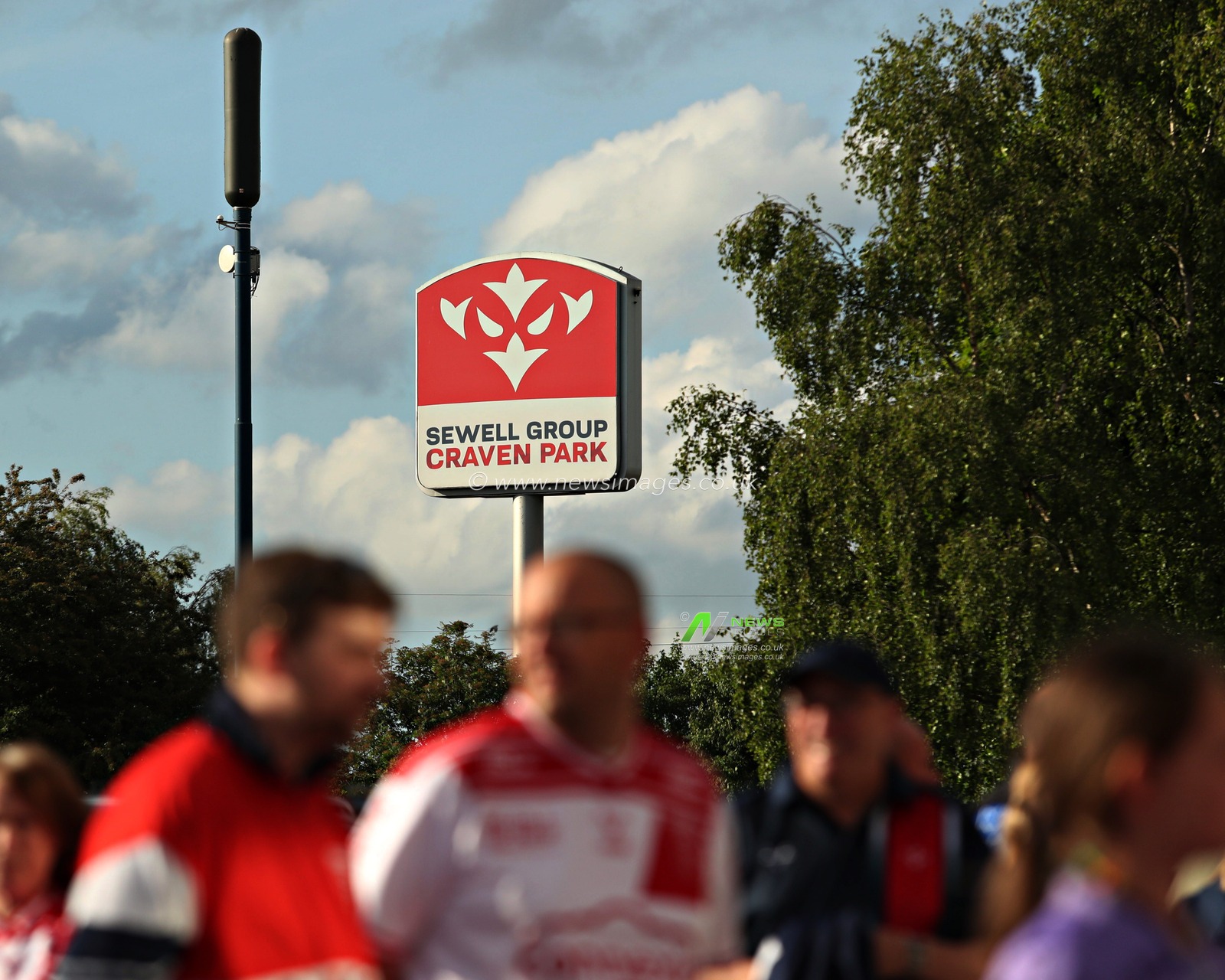 Signage outside Sewell Group Craven Park before the Betfred Super League Round 13 match Hull KR vs St Helens at Sewell Group Craven Park, Kingston upon Hull, United Kingdom, 30th May 2025(Photo by Sam Eaden/News Images)