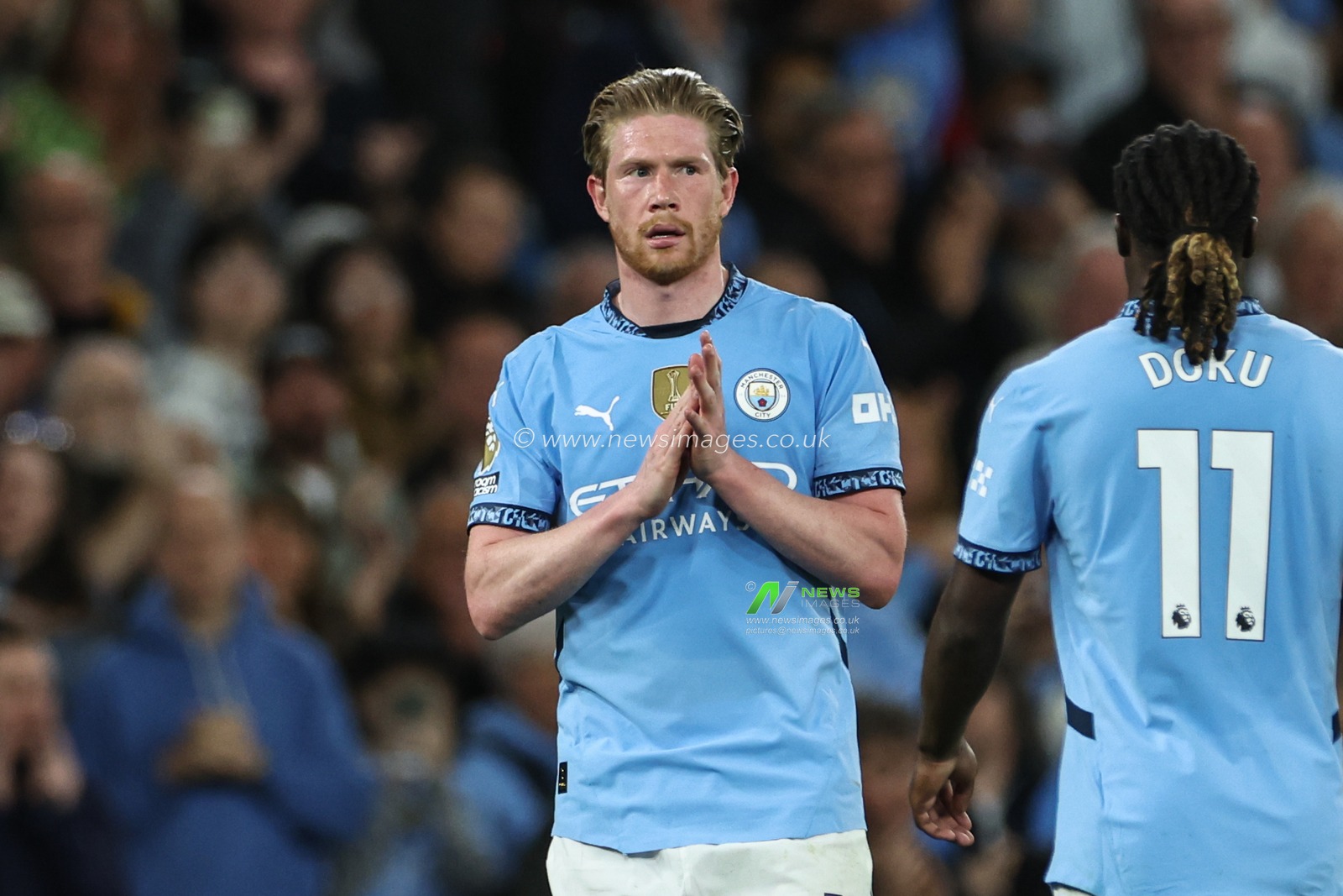 Kevin De Bruyne of Manchester City during the Premier League match Manchester City vs Wolverhampton Wanderers at Etihad Stadium, Manchester, United Kingdom, 2nd May 2025

(Photo by Mark Cosgrove/News Images)