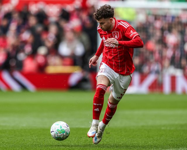 Neco Williams of Nottingham Forest breaks with the ball during the Premier League match Nottingham Forest vs Fulham at City Ground, Nottingham, United Kingdom on 15 March 2026

(Photo by Alfie Cosgrove/News Images)