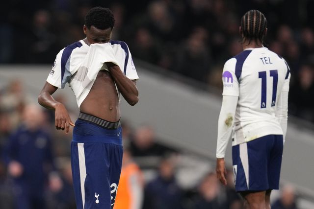Pape Matar Sarr of Tottenham Hotspur during the Premier League match Tottenham Hotspur vs Crystal Palace at Tottenham Hotspur Stadium, London, United Kingdom on 05 March 2026

(Photo by Harvey Murphy/News Images)