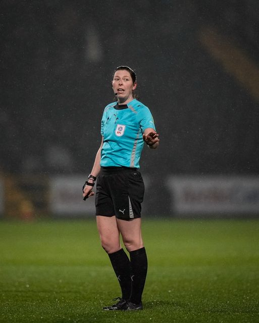 Referee Abigail Byrne during the Sky Bet League 2 match Notts County vs Gillingham at Meadow Lane, Nottingham, United Kingdom, 3rd February 2026

(Photo by Maynard Manyowa/News Images)