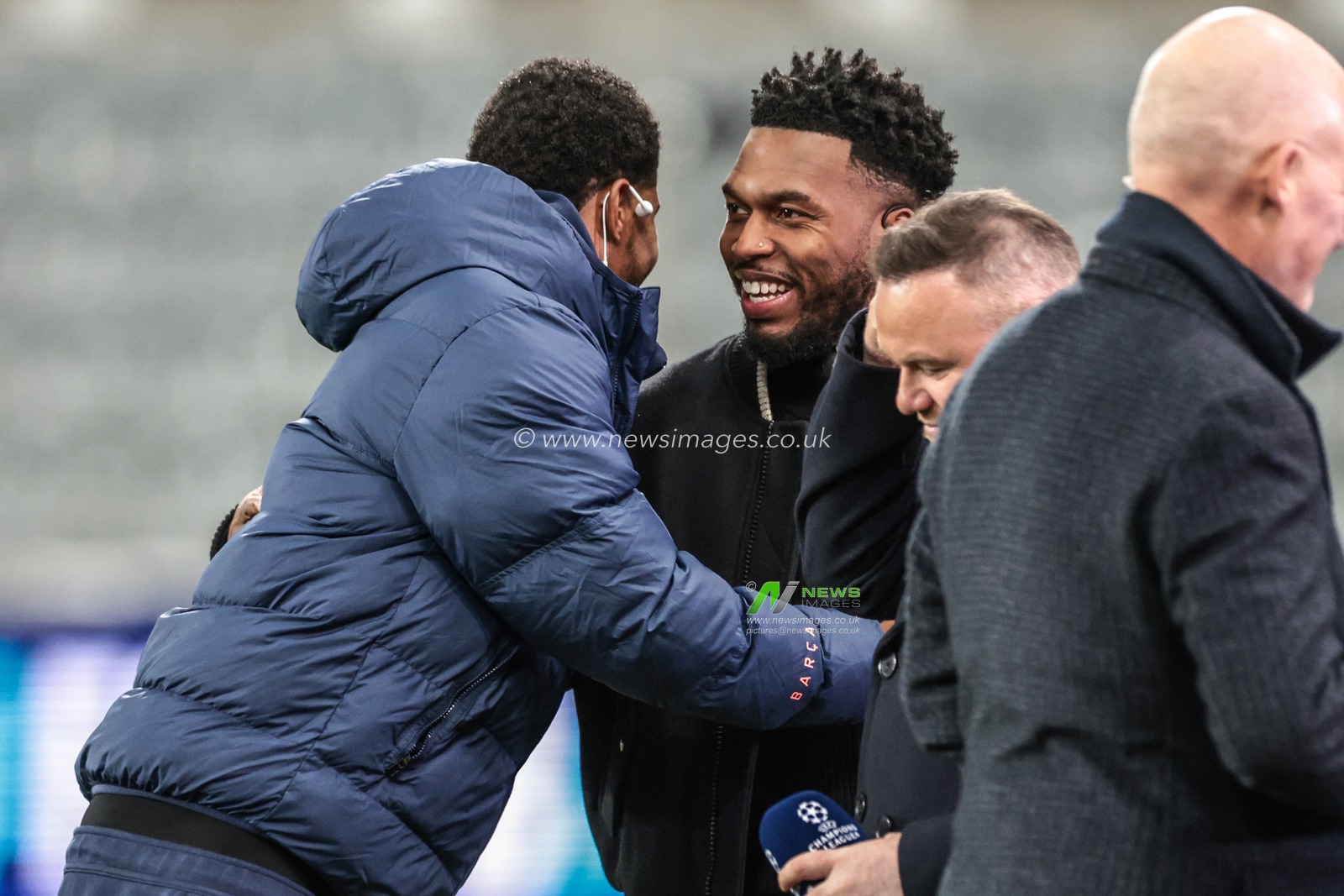 Daniel Sturridge embraces Marcus Rashford of Barcelona ahead of the UEFA Champions League Last 16 match Newcastle Untied vs Barcelona at St. James's Park, Newcastle, United Kingdom on 10 March 2026

(Photo by Mark Cosgrove/News Images)