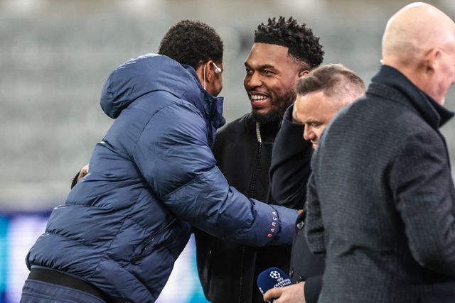 Daniel Sturridge embraces Marcus Rashford of Barcelona ahead of the UEFA Champions League Last 16 match Newcastle Untied vs Barcelona at St. James's Park, Newcastle, United Kingdom on 10 March 2026

(Photo by Mark Cosgrove/News Images)