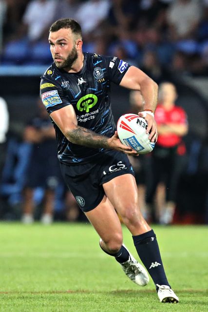 Kaide Ellis of Wigan Warriors during the Betfred Super League round 15 match Wakefield Trinity vs Wigan Warriors at DIY Kitchens Stadium, Wakefield, United Kingdom, 20th June 2025

(Photo by Sam Eaden/News Images)