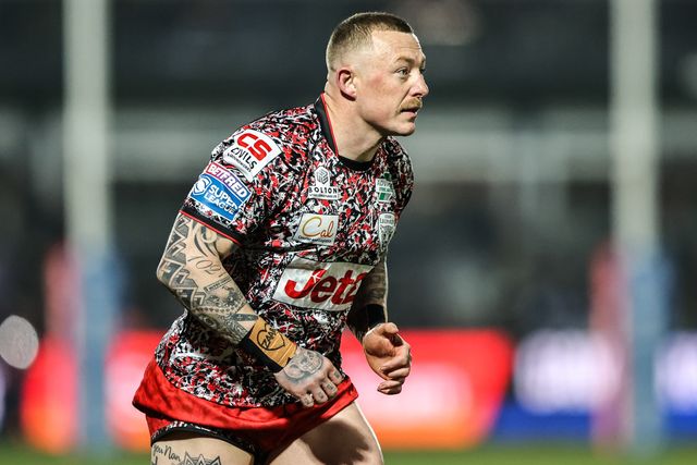 Josh Charnley of Leigh Leopards during the Betfred Super League round 5 match Wakefield Trinity vs Leigh Leopards at DIY Kitchens Stadium, Wakefield, United Kingdom on 20 March 2026

(Photo by Alfie Cosgrove/News Images)