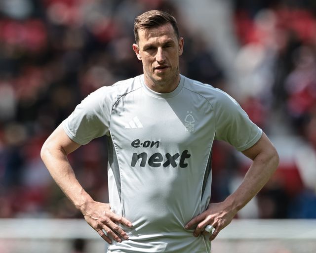 Chris Wood of Nottingham Forest in the pregame warmup session during the Premier League match Manchester United vs Nottingham Forest at Old Trafford, Manchester, United Kingdom on 17 May 2026

(Photo by Mark Cosgrove/News Images)