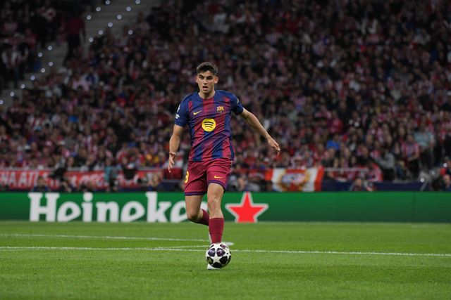 Gerard Martín of FC Barcelona during the UEFA Champions League Quarter Finals match Atletico Madrid vs Barcelona at Riyadh Air Metropolitano, Madrid, Spain on 14 April 2026

(Photo by Samuel Carreno/News Images)