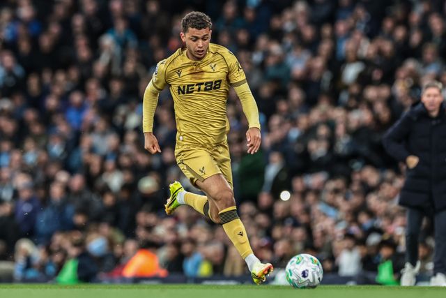 Brennan Johnson of Crystal Palace breaks with the ball during the Premier League match Manchester City vs Crystal Palace at Etihad Stadium, Manchester, United Kingdom on 13 May 2026

(Photo by Mark Cosgrove/News Images)
