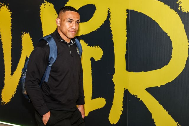 Albert Hopoate of Warrington Wolves arrives during the Betfred Super League round 13 match Warrington Wolves vs Hull FC at The Halliwell Jones Stadium, Warrington, United Kingdom on 05 June 2026

(Photo by Alfie Cosgrove/News Images)