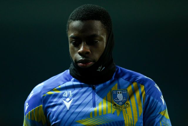 Favour Onukwuli of Sheffield Wednesday warms up ahead of the Sky Bet Championship match Blackburn Rovers vs Sheffield Wednesday at Ewood Park, Blackburn, United Kingdom, 3rd February 2026

(Photo by Jorge Horsted/News Images)