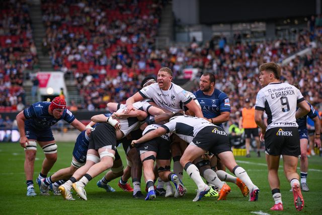 Nick Isiekwe of Saracens controls the maul during the Gallagher PREM match Bristol Bears vs Saracens at Ashton Gate, Bristol, United Kingdom on 09 May 2026

(Photo by Alex Williamson/News Images)