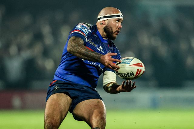 Jazz Tevaga of Wakefield Trinity during the Betfred Super League match Wakefield Trinity vs Hull FC at DIY Kitchens Stadium, Wakefield, United Kingdom on 05 March 2026

(Photo by Alfie Cosgrove/News Images)