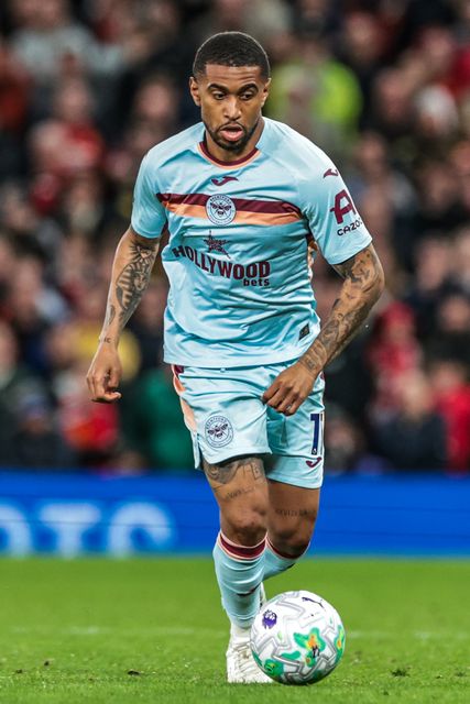 Reiss Nelson of Brentford during the Premier League match Manchester United vs Brentford at Old Trafford, Manchester, United Kingdom on 27 April 2026

(Photo by Mark Cosgrove/News Images)
