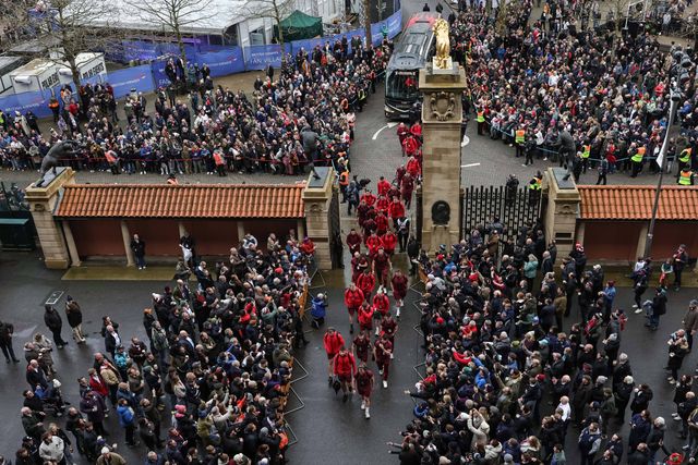 Team Wales arrive during the Guinness Six Nations 2026 match England vs Wales at Allianz Stadium, Twickenham, United Kingdom on 07 February 2026

(Photo by Mark Cosgrove/News Images)