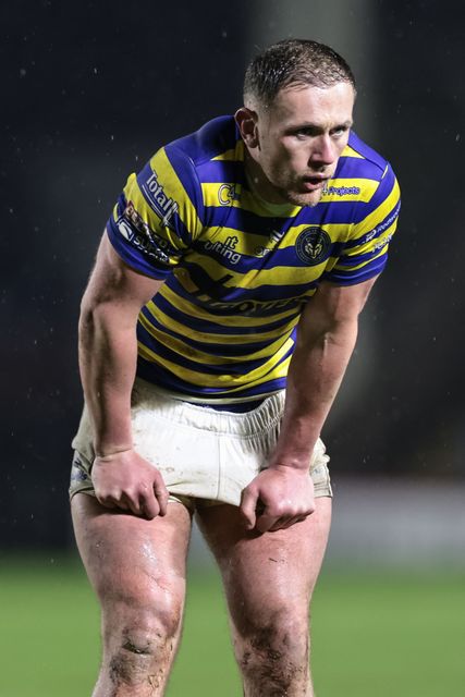 Ben Currie of Warrington Wolves during the Pre Season match Warrington Wolves vs Leigh Leopards at Halliwell Jones Stadium, Warrington, United Kingdom, 30th January 2026

(Photo by Mark Cosgrove/News Images)