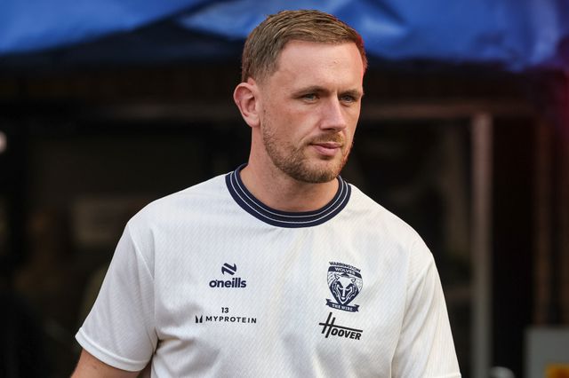 Ben Currie of Warrington Wolves arrives during the Betfred Super League round 18 match Wigan Warriors vs Warrington Wolves at The Brick Community Stadium, Wigan, United Kingdom on 10 July 2026

(Photo by Mark Cosgrove/News Images)