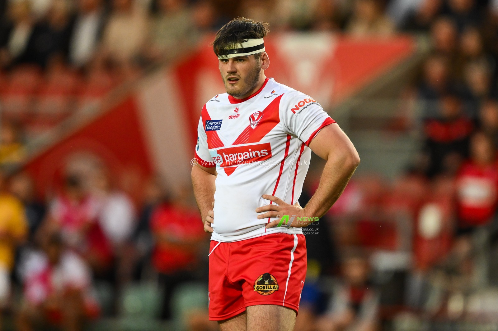 Noah Stephens of St. Helens during the Betfred Super League Round 16 match St Helens vs Castleford Tigers at Totally Wicked Stadium, St Helens, United Kingdom, 5th July 2024

(Photo by Craig Thomas/News Images)